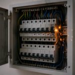 tablero eléctrico empieza a chisporrotear